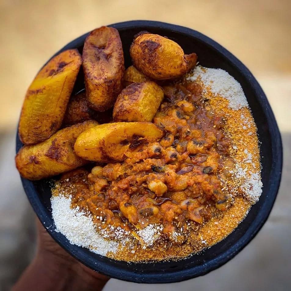 Beans and gari