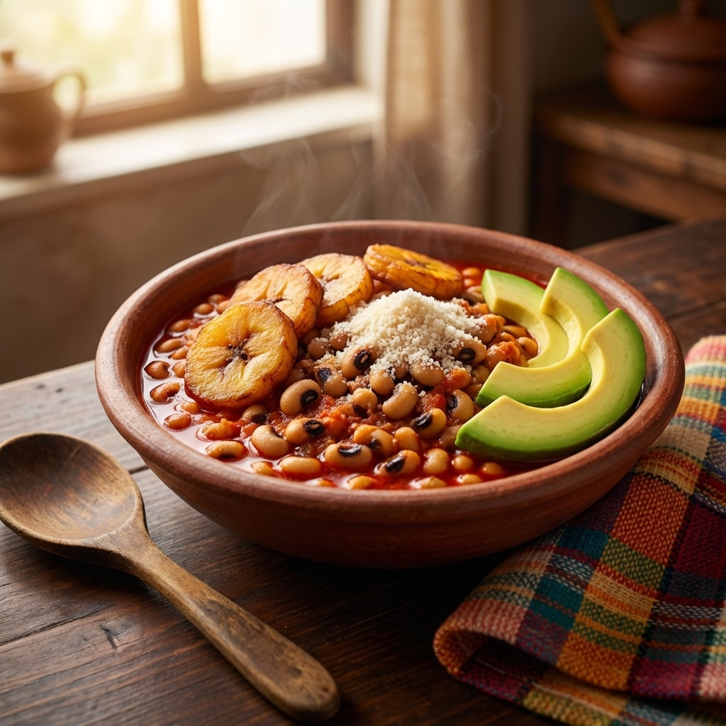 Beans and Gari (Red Red)